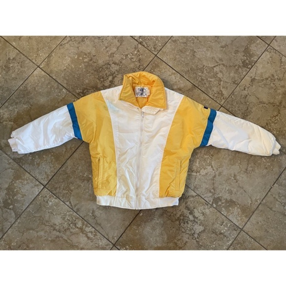 VTG Swing West Ski Jacket Womens Sz 12 Coat Windbreaker Retro Colorblock 80s 90s